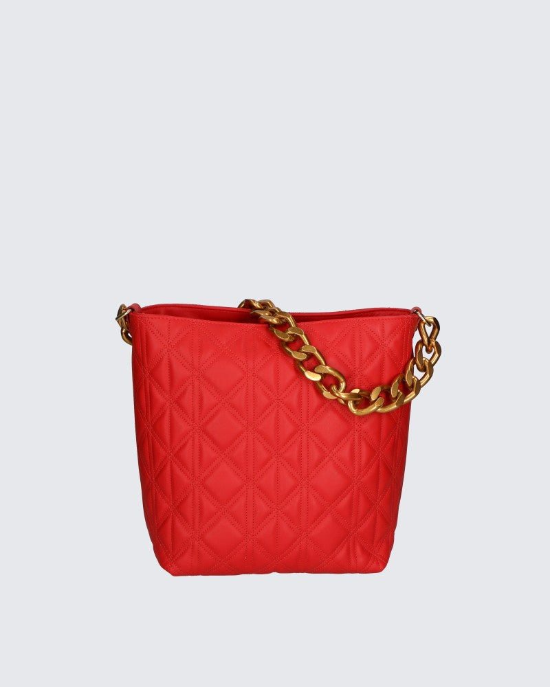 Borsa a spalla a singolo scomparto con catena