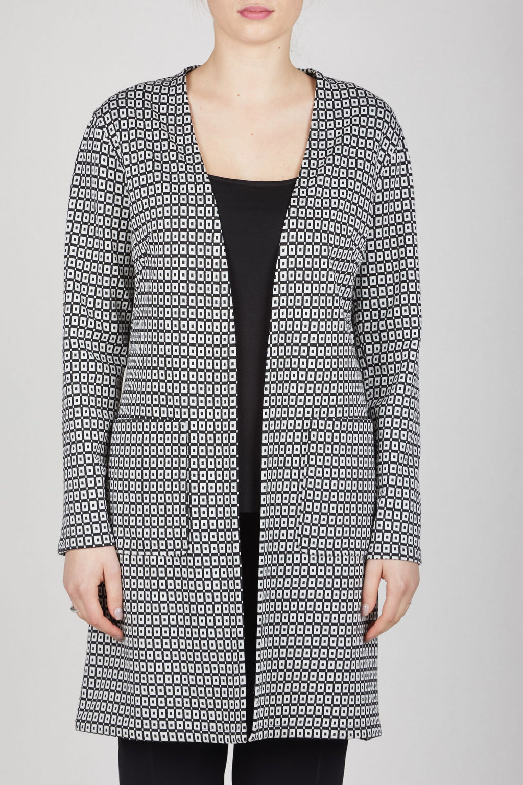 Cardigan a quadretti
