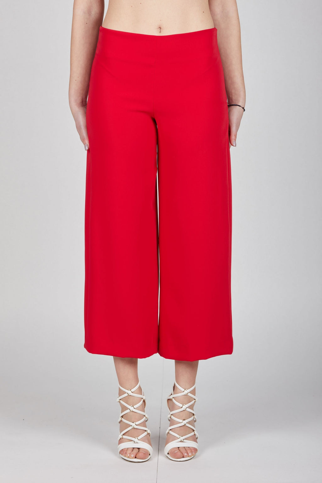 Pantalone largo rosso