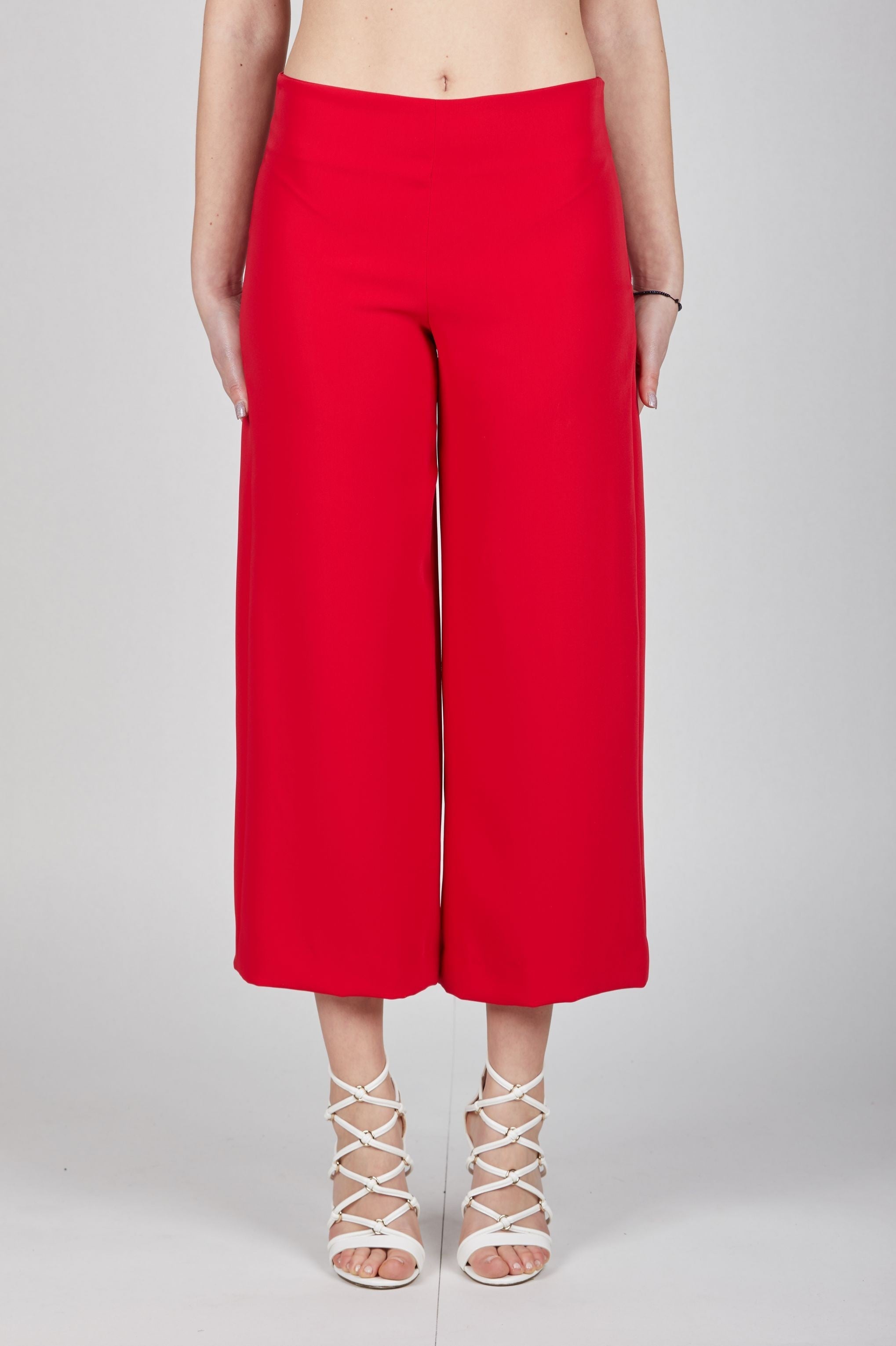 Pantalone largo rosso