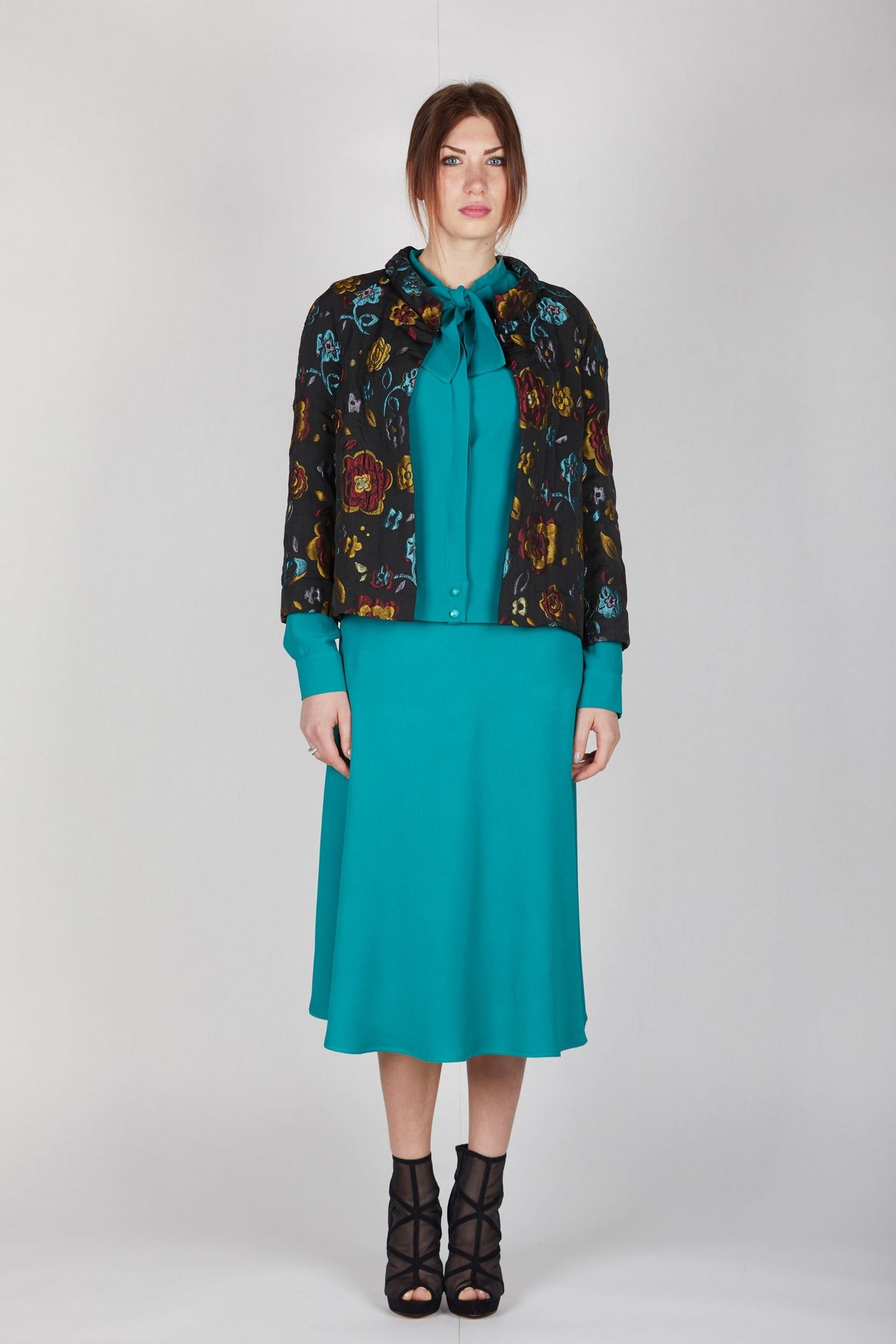 Giacca jacquard multicolor