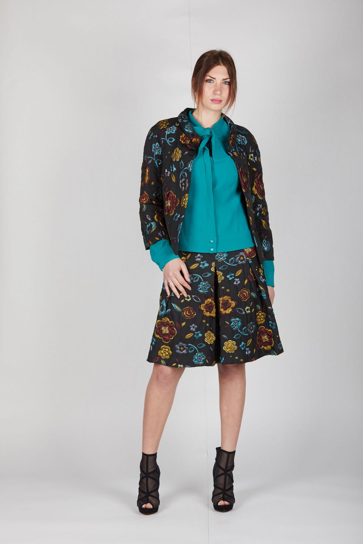 Giacca jacquard multicolor
