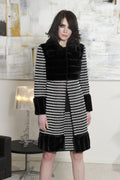 Cappotto eco pelle con finiture eco fur