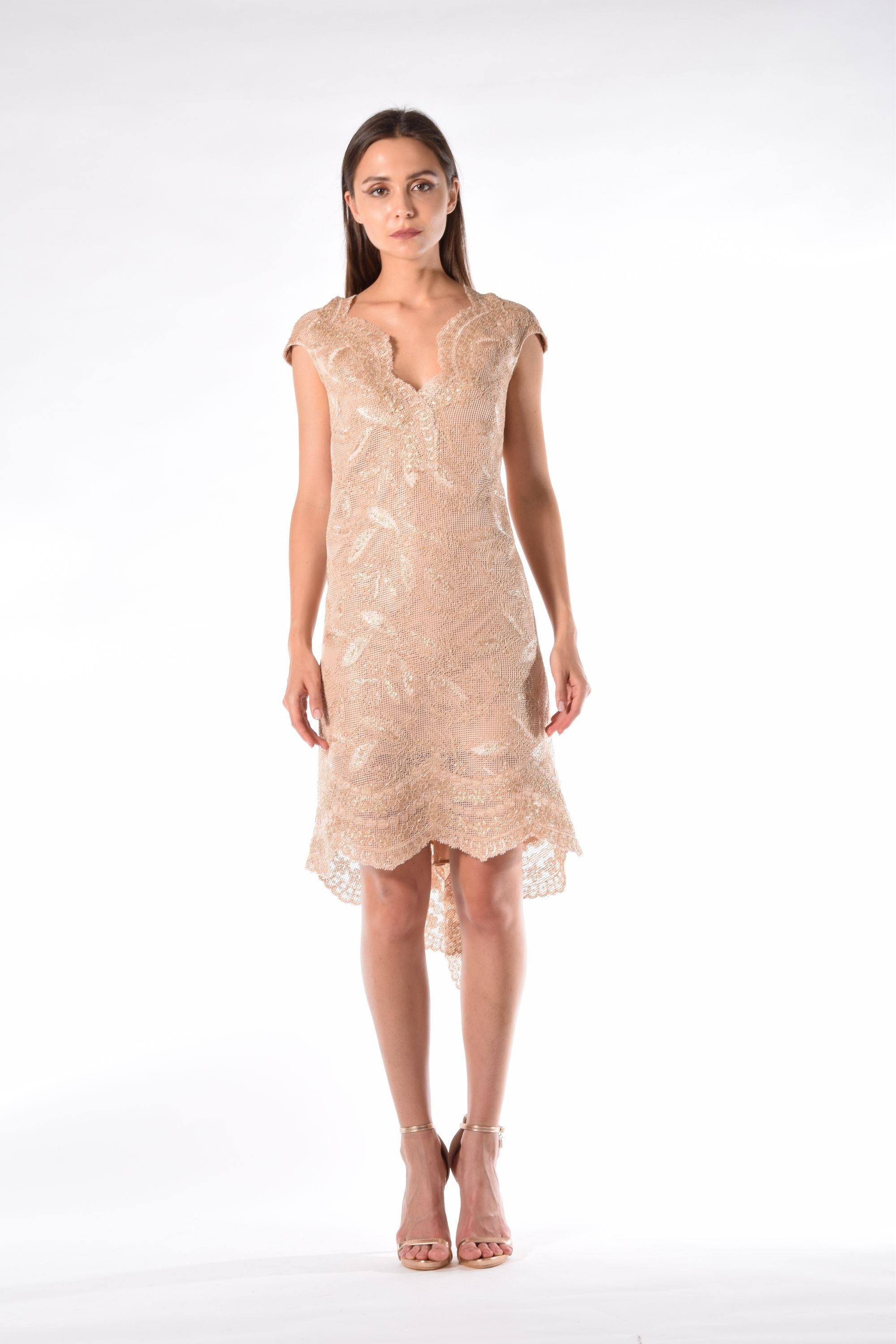Abito pizzo oro