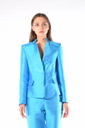 Giacca azzurra in duchesse