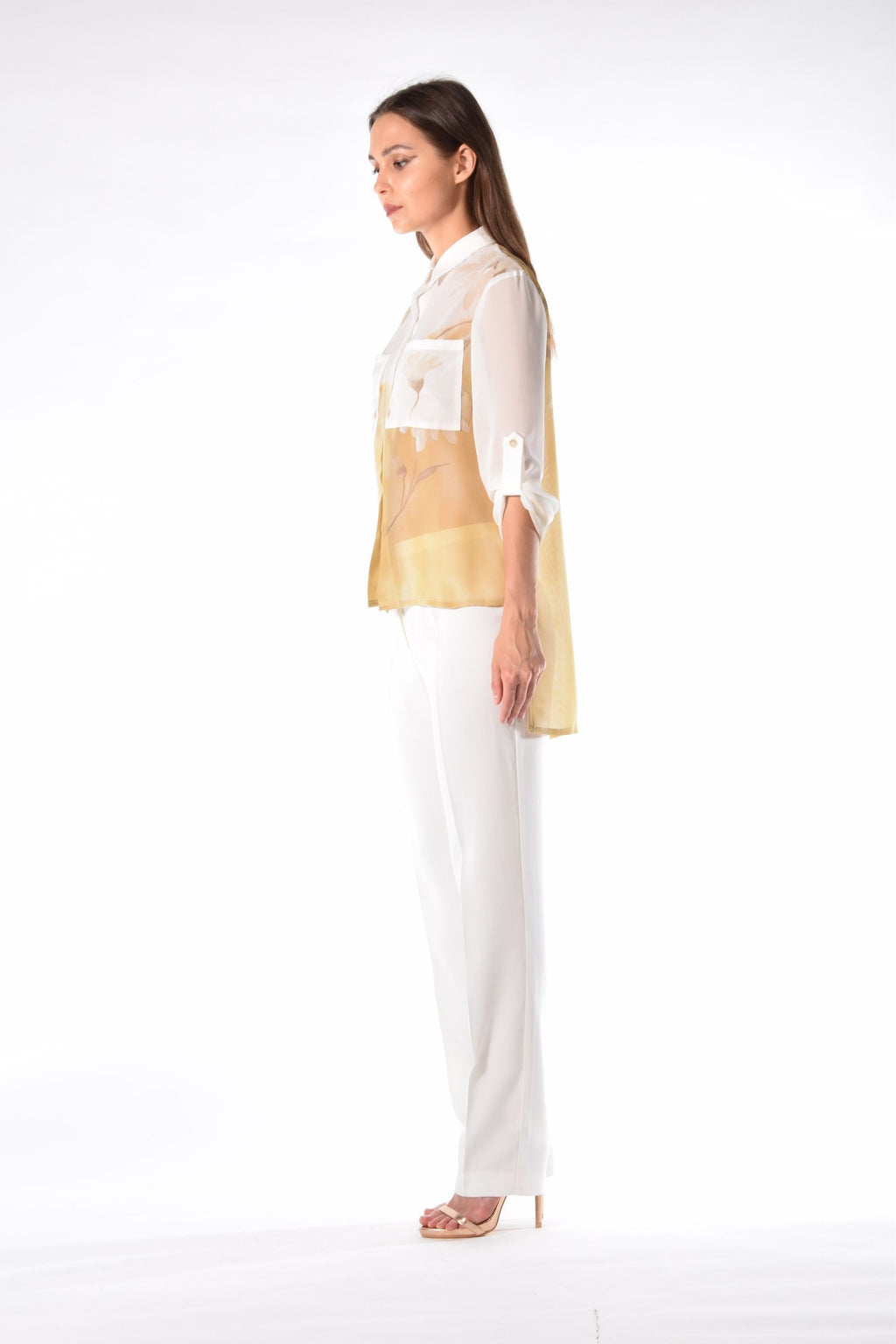 Camicia in georgette fantasia floreale
