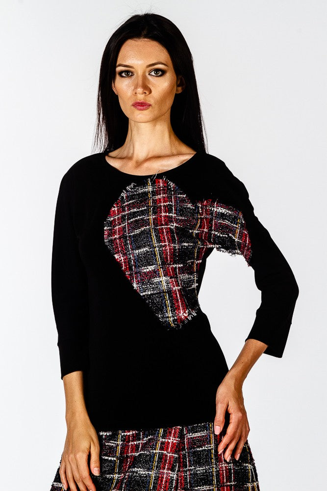 Casacca cuore  scozzese