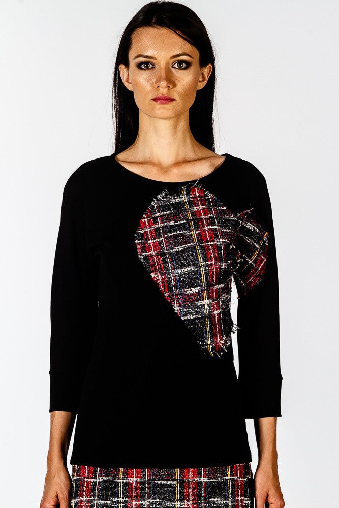 Casacca cuore  scozzese
