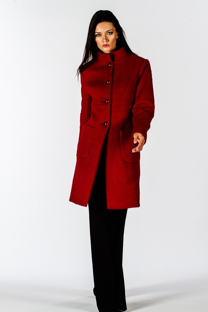 Cappotto rosso bon ton