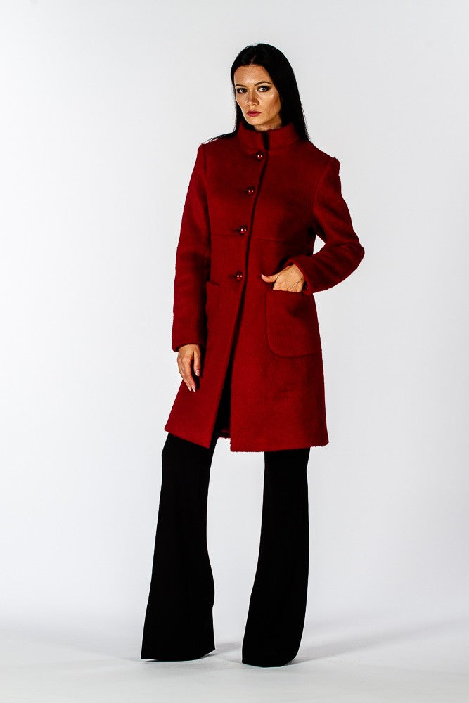 Cappotto rosso bon ton