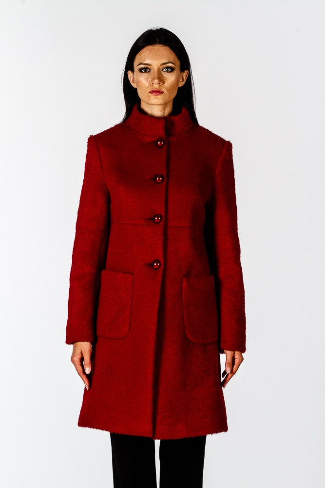 Cappotto rosso bon ton