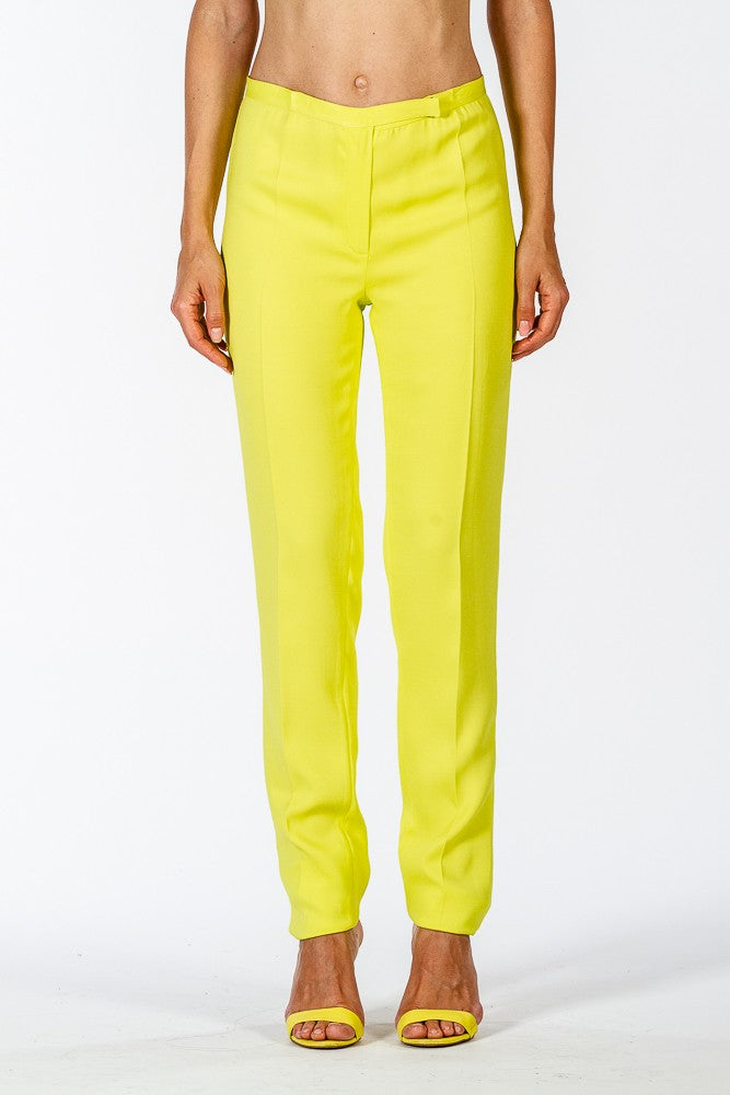 Pantalone classico in cadì elasticizzato